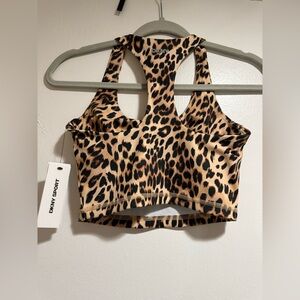 DKNY Leopard Print Sports Bra
